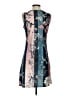Unbranded Print Teal Casual Dress Size S - photo 2