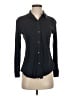 Theory 100% Modal Black Long Sleeve Button-Down Shirt Size S - photo 1