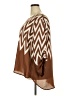 Belle Tweed 100% Polyester Chevron-herringbone Brown 3/4 Sleeve Blouse Size 3X - photo 5