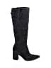 Naturalizer 100% Leather Black Boots Size 8 - photo 1