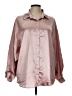 Unbranded Metallic Pink Long Sleeve Blouse Size L - photo 1