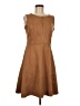 Studio One Solid Brown Casual Dress Size 6 - photo 1