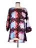Black Rainn 100% Polyester Purple 3/4 Sleeve Blouse Size M - photo 1