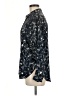 Astr Print Blue Long Sleeve Blouse Size M - photo 5