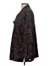 Jordan 100% Polyester Print Black Purple Long Sleeve Blouse Size L - photo 5