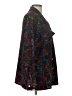 Jordan 100% Polyester Print Black Purple Long Sleeve Blouse Size L - photo 4