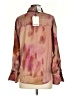 Industry 100% Polyester Brown Long Sleeve Blouse Size XS - photo 2