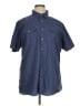Apt. 9 100% Cotton Chevron-herringbone Blue Short Sleeve Button-Down Shirt Size XL (tall) - photo 1