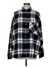 No Boundaries Plaid Blue Long Sleeve Button-Down Shirt Size M - photo 1