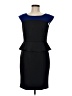Evan Picone Color Block Black Cocktail Dress Size 6 - photo 1