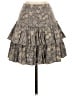 Unsubscribed 100% Elastic Paisley Gray Casual Skirt Size 4 - photo 1