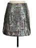 BA&SH Metallic Silver Casual Skirt Size XS (0) - photo 2