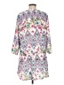 J Valdi 100% Polyester Print White Casual Dress Size M - photo 2