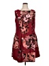 Taylor Floral Burgundy Cocktail Dress Size 20W - photo 1
