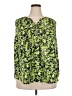 Ryan Wythe 100% Polyester Green Long Sleeve Blouse Size 2X - photo 1