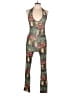 Urban Rose Graphic Green Jumpsuit Size L - photo 1