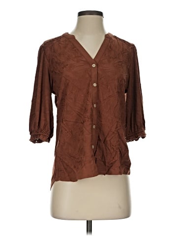 Democracy 3/4 Sleeve Blouse (view 1)