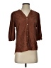 Democracy Brown 3/4 Sleeve Blouse Size S - photo 1