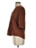 Democracy Brown 3/4 Sleeve Blouse Size S - photo 5