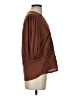 Democracy Brown 3/4 Sleeve Blouse Size S - photo 4