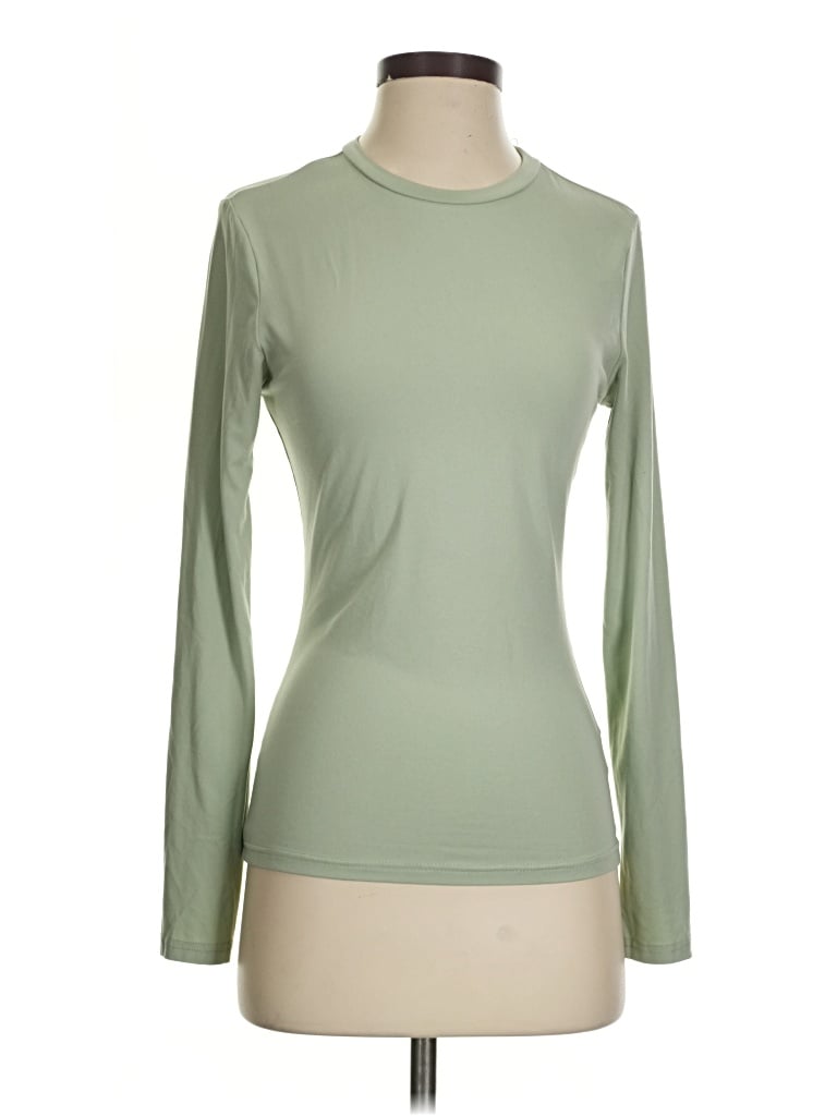 Pre-owned Ekouaer Long Sleeve T-shirt In Green