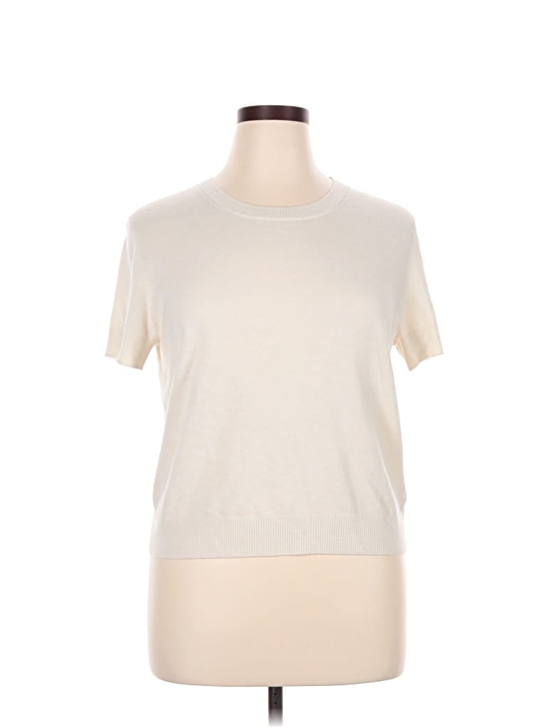 Pre-owned Gap Cardigan Sweater In White