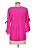 Lavender Brown 100% Silk Pink blouse Size S - photo 2