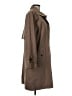 Gallery 100% Polyester Brown Tan Trenchcoat Size M - photo 4