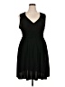 Adrienne Vittadini Solid Black Cocktail Dress Size XXL - photo 1
