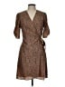 Mod Ref 100% Polyester Animal Print Brown Casual Dress Size L - photo 1