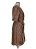 Mod Ref 100% Polyester Animal Print Brown Casual Dress Size L - photo 4