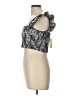 Kourt 100% Polyester Silver Short Sleeve Top Size L - photo 5