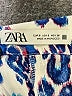 Zara Print Blue Casual Pants Size S - photo 7