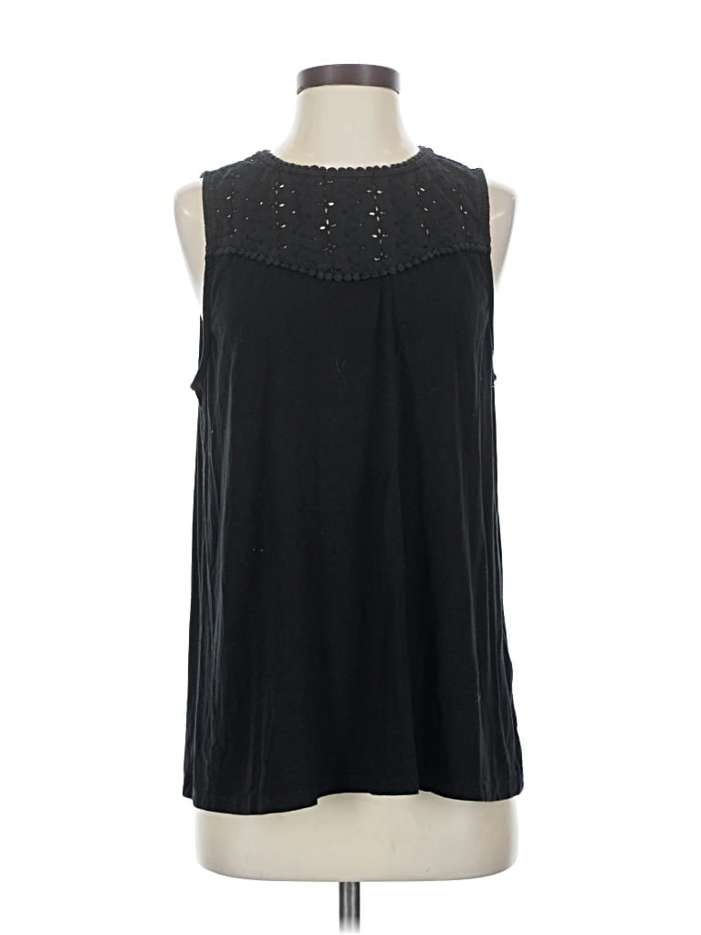Pre-owned Halogen Sleeveless T-shirt In Black