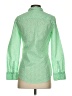 J.Crew Factory Store 100% Cotton Print Green Long Sleeve Blouse Size XS - photo 2