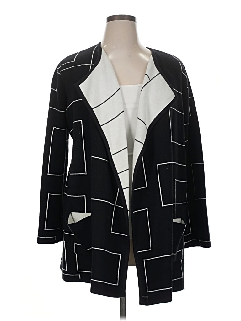 Pre-owned Alfani Cardigan Sweater In Black