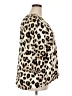 Fred David Animal Print Ivory 3/4 Sleeve Blouse Size 2X - photo 4
