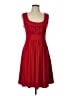 Essentials by ABS Solid Red Casual Dress Size L - photo 1