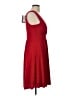 Essentials by ABS Solid Red Casual Dress Size L - photo 4