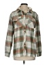 Empyre Plaid Brown Long Sleeve Button-Down Shirt Size S - photo 1