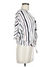 Primark 100% Viscose Stripes White 3/4 Sleeve Blouse Size 6 - photo 4