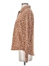 Lulus 100% Polyester Animal Print Brown Long Sleeve Blouse Size S - photo 5