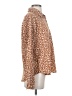 Lulus 100% Polyester Animal Print Brown Long Sleeve Blouse Size S - photo 4