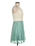Soieblu 100% Polyester Teal Cocktail Dress Size M - photo 4