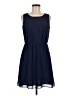 G2000 100% Polyester Solid Blue Casual Dress Size EU 38 / US 8 - photo 1