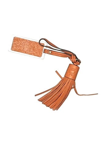 MCM Leather Logo Plate tassel bag charm (view 2)