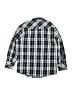 Gioberti Plaid Black Long Sleeve Button-Down Shirt Size 8 - photo 2