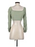 Audrey 3+1 100% Polyester Green 3/4 Sleeve Blouse Size S - photo 2