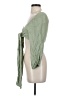 Audrey 3+1 100% Polyester Green 3/4 Sleeve Blouse Size S - photo 5