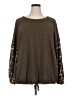 Acting Pro Animal Print Brown Pullover Sweater Size 3X - photo 1
